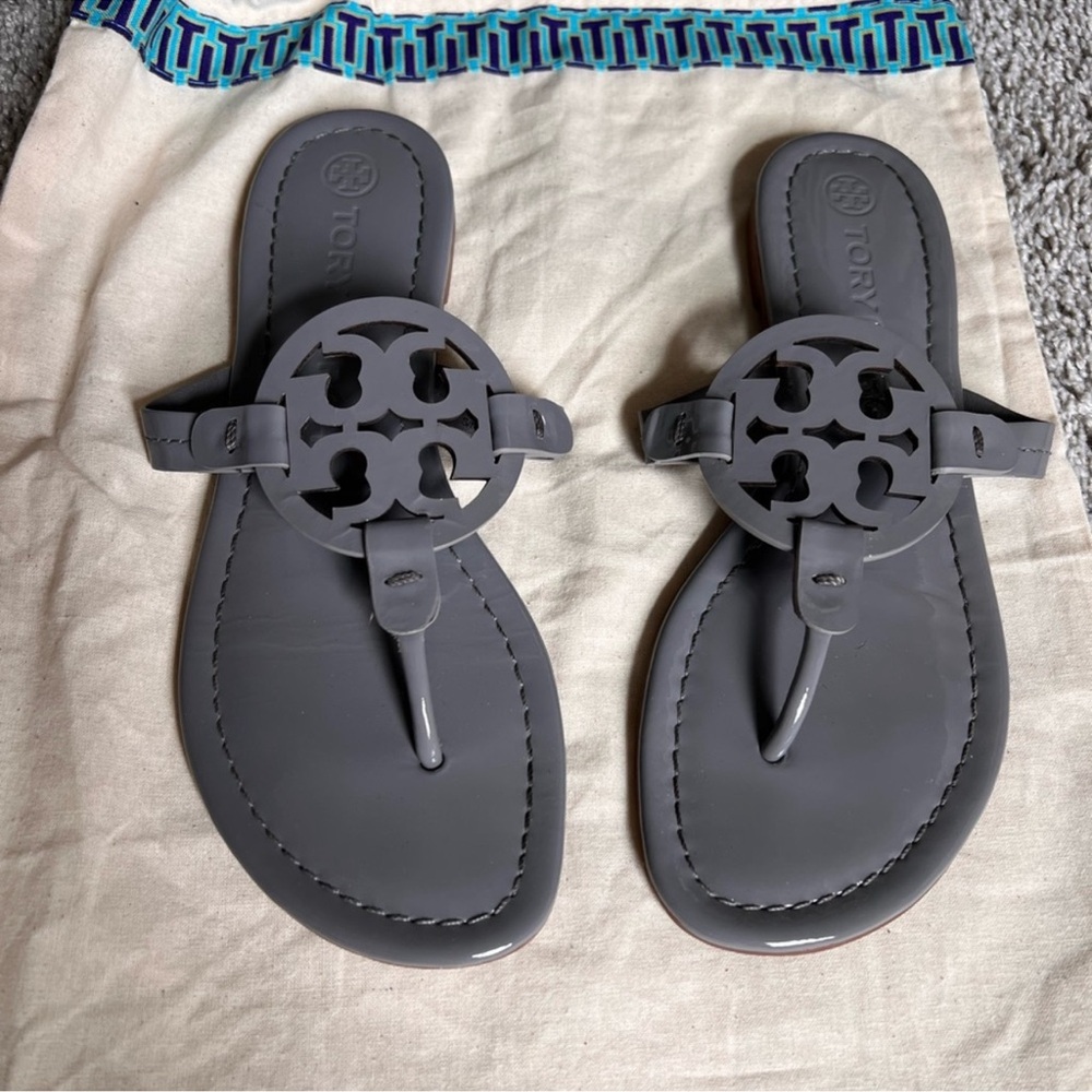 Tory Burch Miller Sandals- Gray